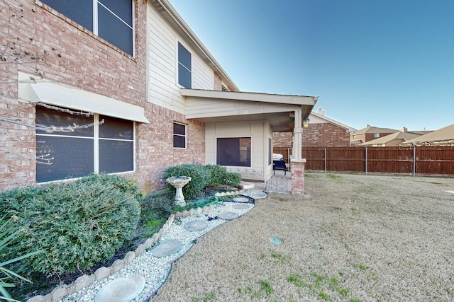 view of rear view of property