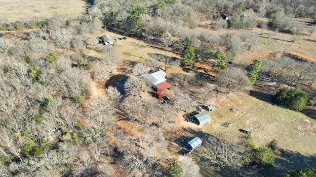 drone / aerial view featuring a rural view