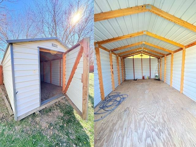 view of storage room