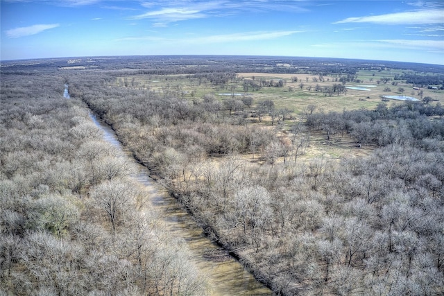 aerial view with a rural view