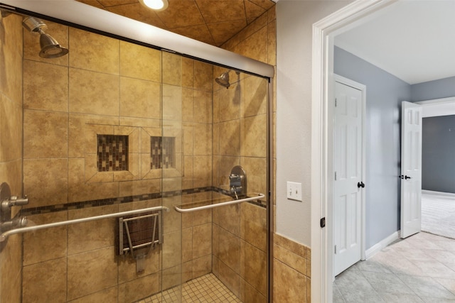 bathroom with walk in shower