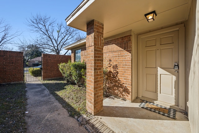 view of entrance to property