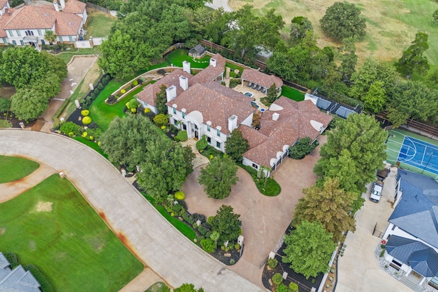 birds eye view of property