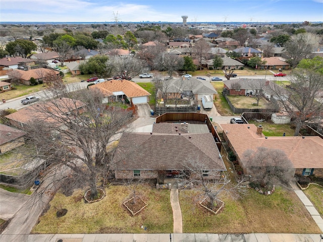 bird's eye view featuring a residential view