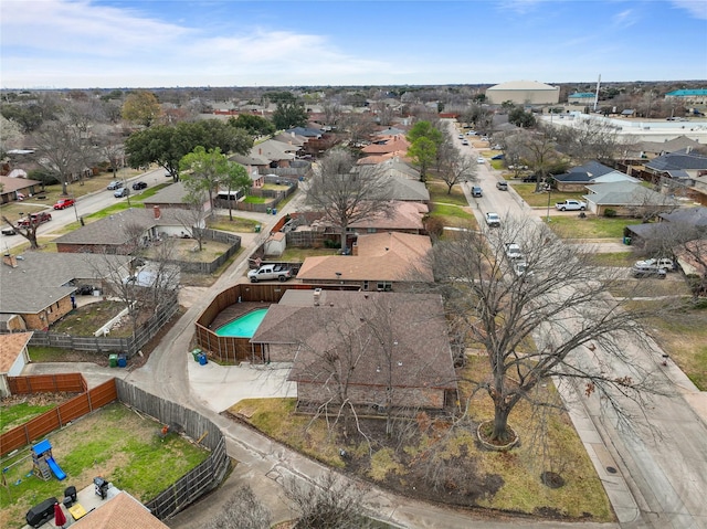 drone / aerial view featuring a residential view