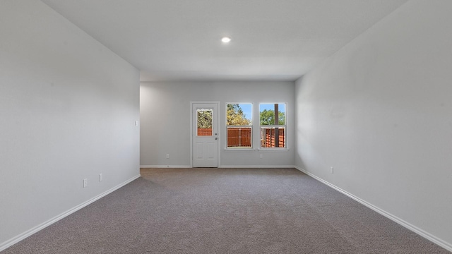 view of carpeted empty room