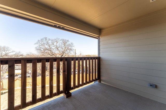 view of balcony