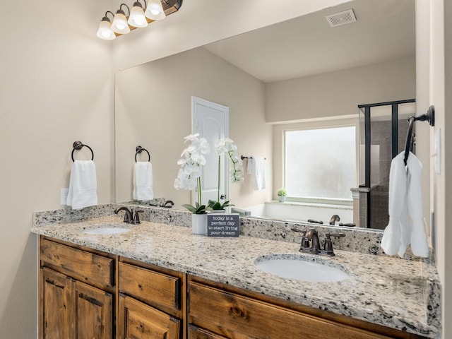 bathroom featuring vanity