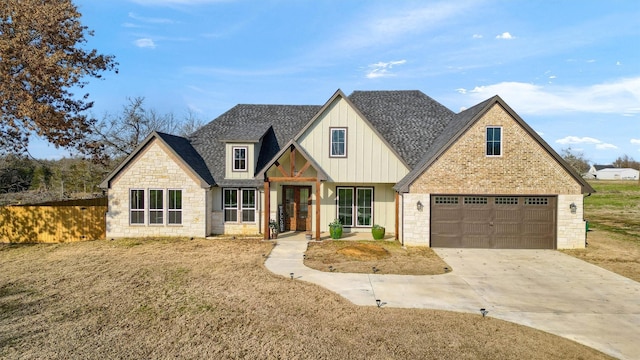 view of front of home with a front yard