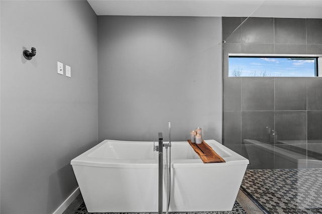 bathroom featuring a bathing tub