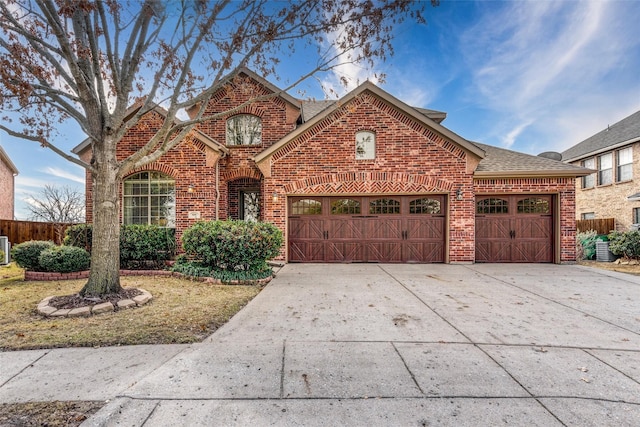 view of front property featuring a garage