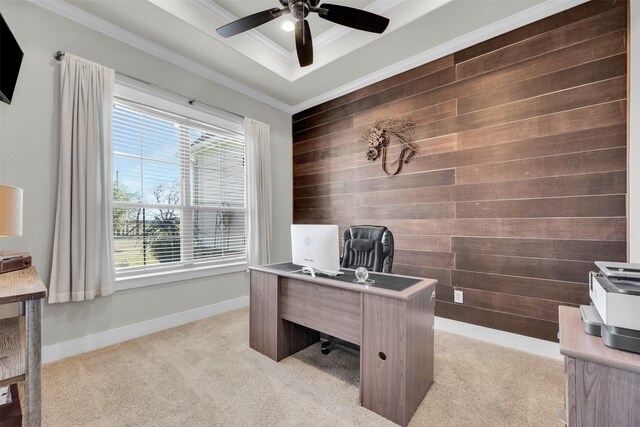 mudroom with dark hardwood / wood-style floors, ceiling fan, and ornamental molding