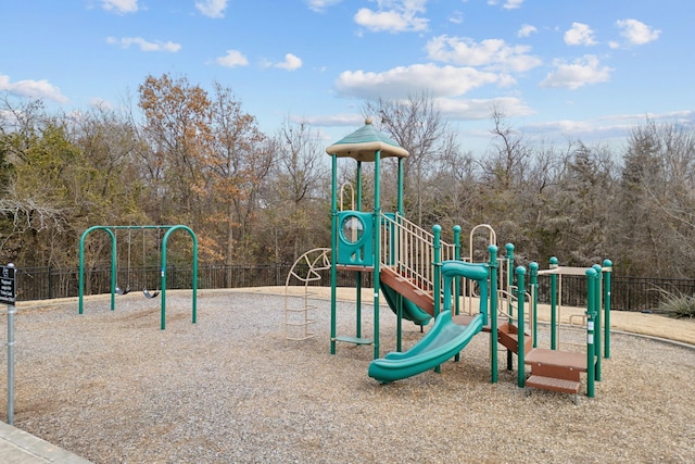 view of jungle gym