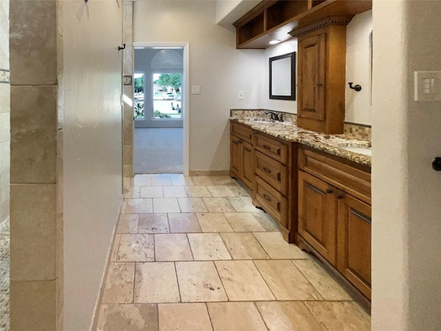 bathroom with vanity