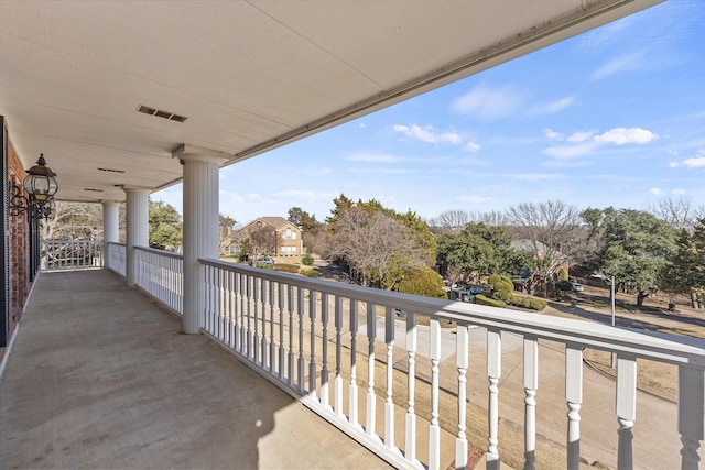 view of balcony