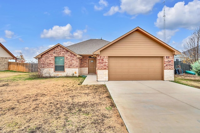 ranch-style house with a garage