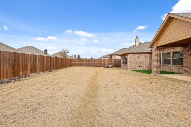 view of yard featuring a patio