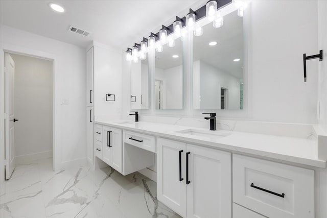 bathroom featuring vanity