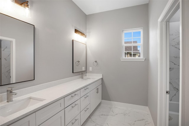 bathroom featuring vanity