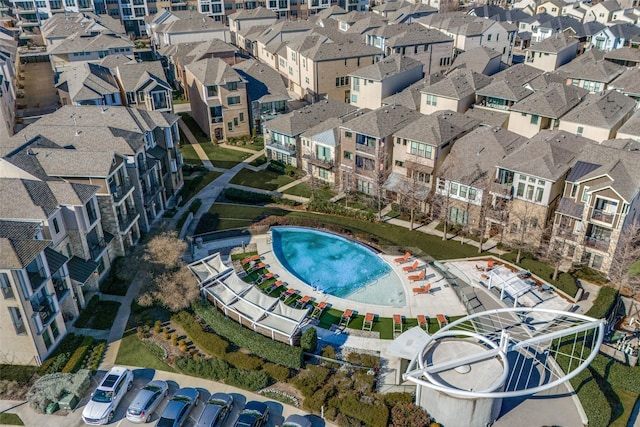 7836 Minglewood Ln, Dallas, TX 75231 - aerial overview of property's location with a pool
