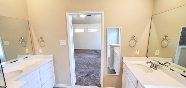 bathroom featuring vanity