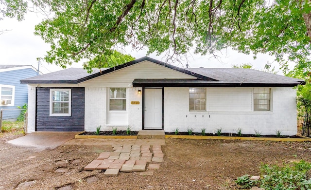 view of ranch-style home