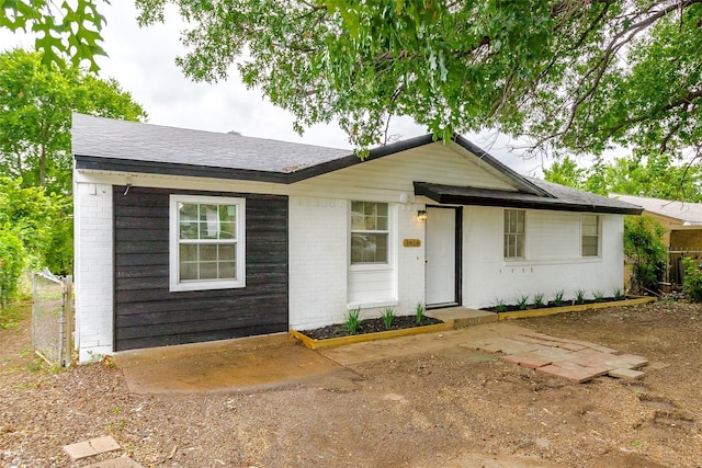 view of ranch-style home