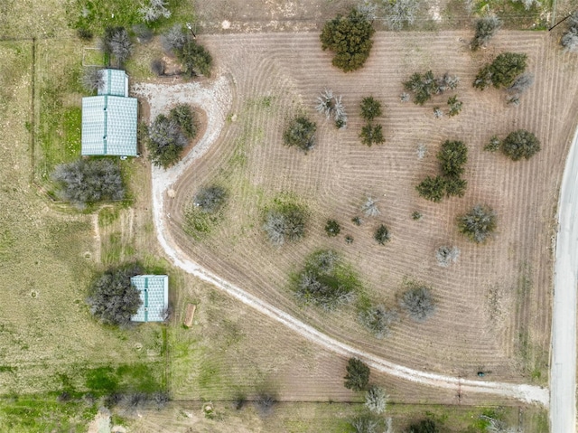 bird's eye view featuring a rural view