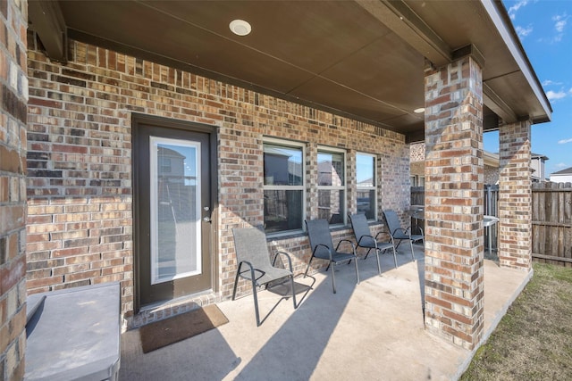 view of patio featuring cooling unit