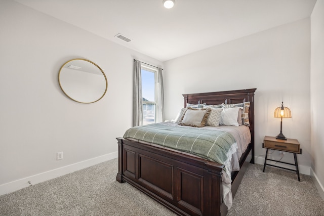 bedroom featuring carpet