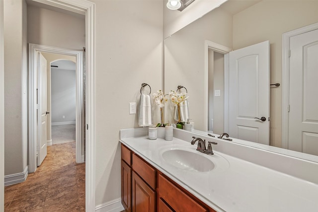 bathroom with vanity