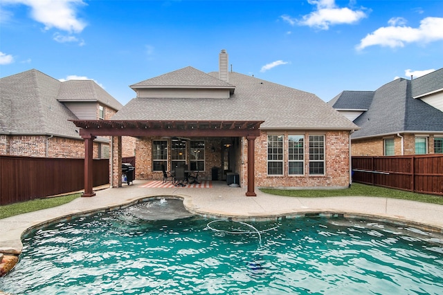 view of pool with a patio area