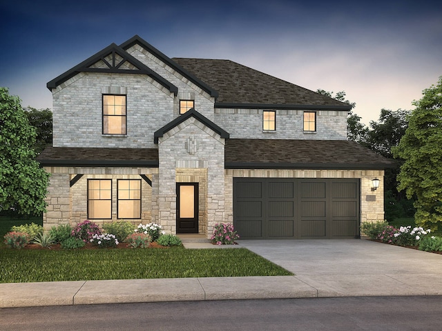 view of front of home featuring a garage