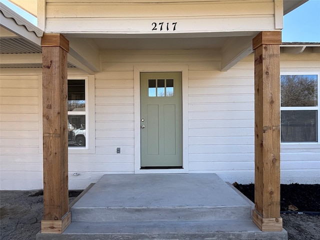 view of entrance to property