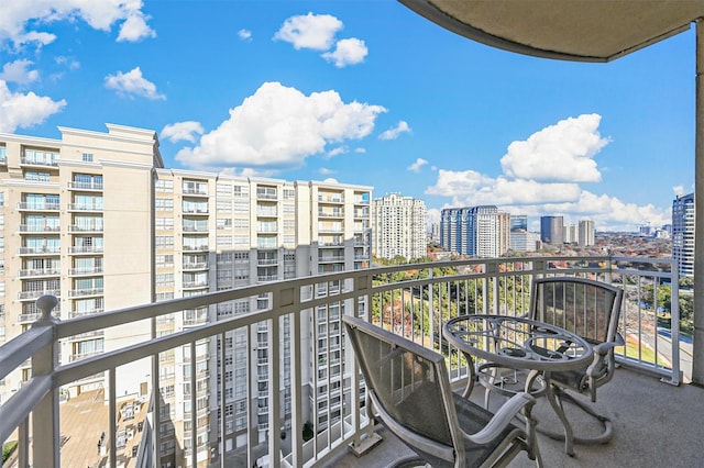 view of balcony