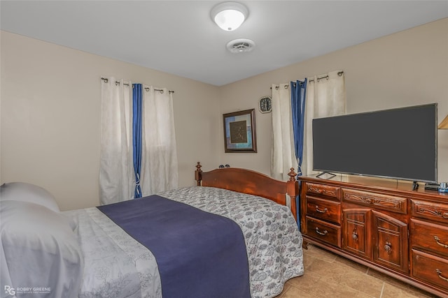 view of tiled bedroom