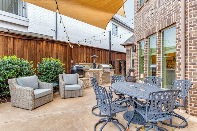 view of patio / terrace with grilling area