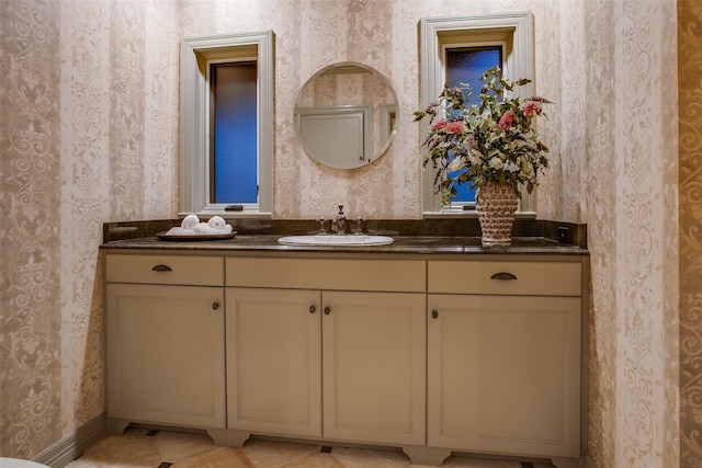 bathroom featuring vanity