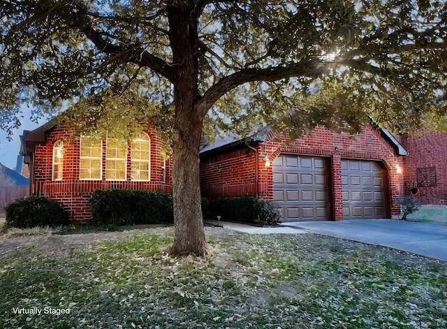 view of front of house featuring a garage