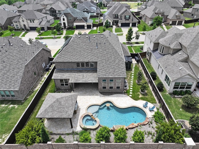 13750 Fernando Rd, Frisco, TX 75035 - aerial view of residential area featuring a pool area