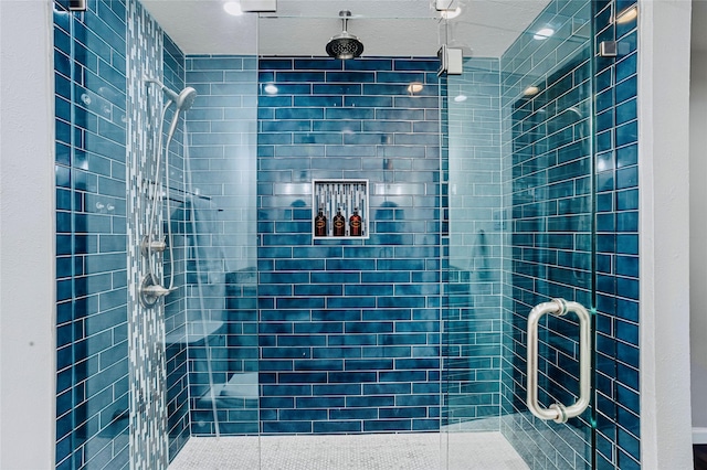 bathroom with an enclosed shower