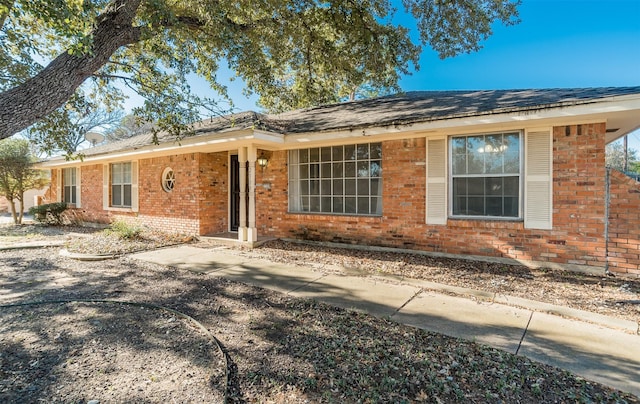 view of ranch-style home