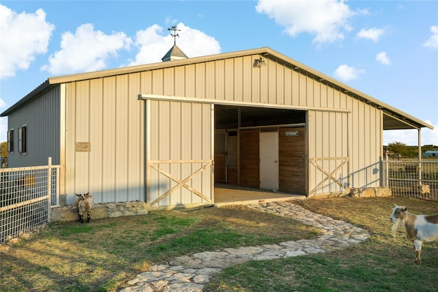 view of outdoor structure