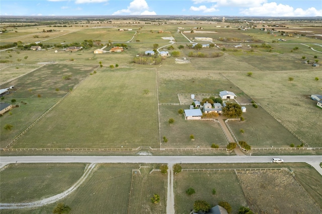 drone / aerial view featuring a rural view