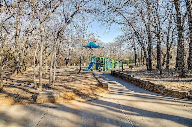 view of play area