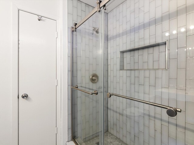 bathroom with walk in shower