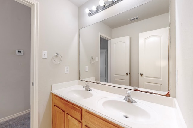 bathroom with vanity