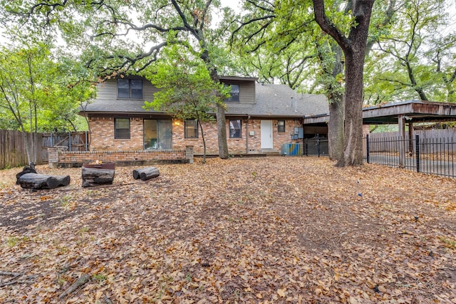 view of front of home