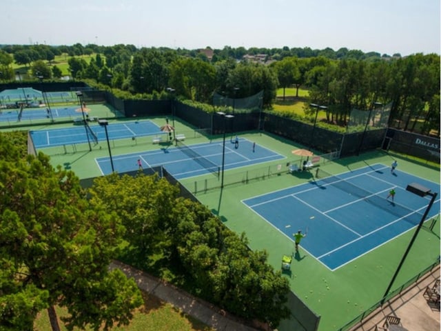 view of sport court