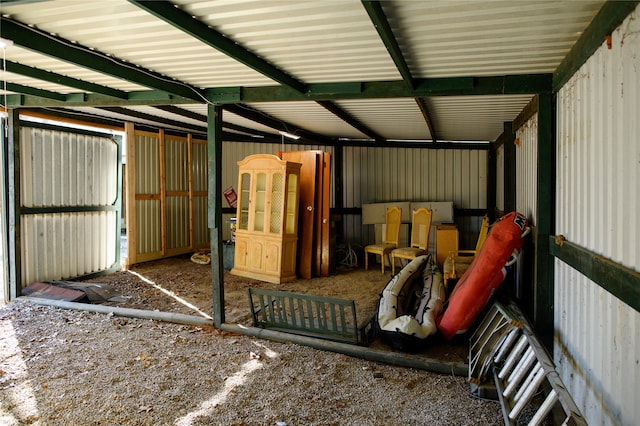 view of horse barn